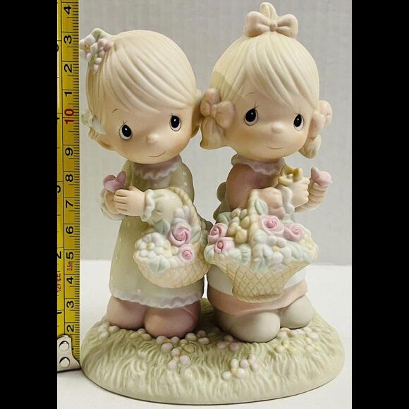 Vintage Precious Moments, “TO MY FOREVER FRIEND” (#100072) - 1985, PorcelainFig. - Picture 2 of 7
